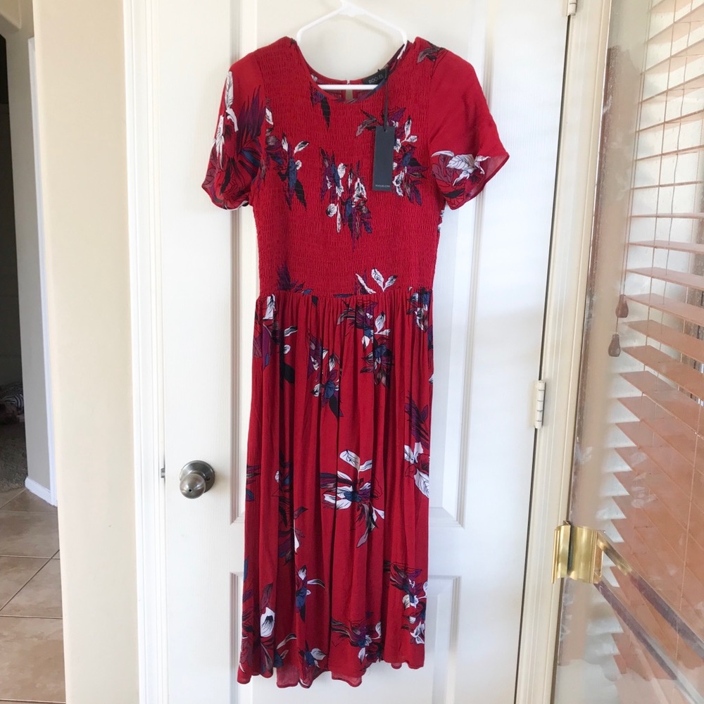 Roolee Madison Marie Floral midi length Dress